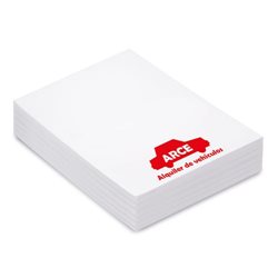 Taco de 250 hojas personalizadas a 1 tinta. Taco de 8x11 cm · Merchandising promocional de Notas y marcadores · Koala Rojo