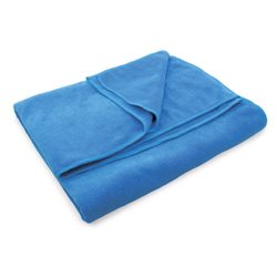 Toalla de baño grande azul en poliéster 400gr de tacto suave 90x170cm  · Merchandising promocional de Cuidado y salud · Koala Rojo