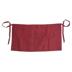 Mandil mediano de camarero con bolsillo en burdeos 100% algodón · Merchandising promocional de Delantales y gorros · Koala Rojo