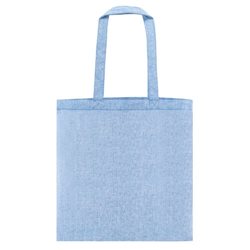 Bolsa de compras con asas largas en algodón jaspeado azul claro de 38x42 cm · Merchandising promocional de Bolsas de algodón y orgánicas · Koala Rojo