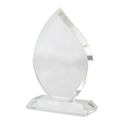 Trofeo de cristal en forma de lágrima con estuche imantado · Merchandising promocional de Trofeos · Koala Rojo