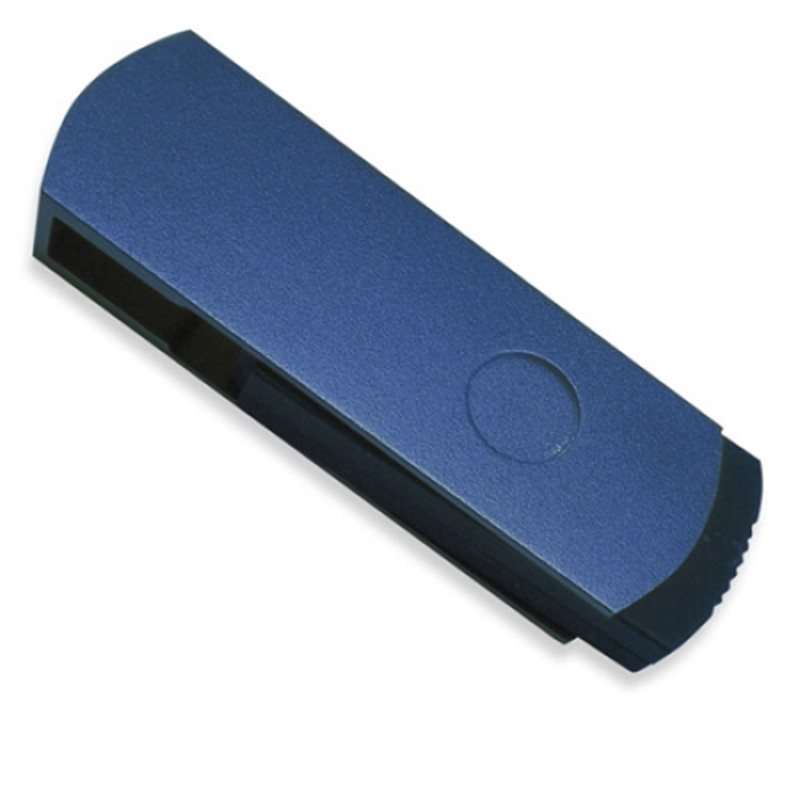 Memoria USB de 8GB con carcasa azul articulada en aluminio varios colores · Koala Rojo, Merchandising promocional y personalizado