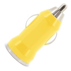 Cargador para coche 1000mAh en amarillo con LED de encendido · Merchandising promocional de Cargadores y adaptadores · Koala Rojo