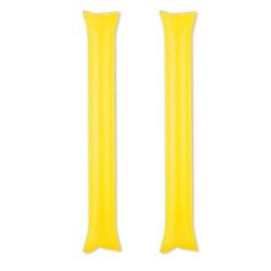 Palos aplaudidores amarillo inflables con pajita · KoalaRojo, Artículo promocional y personalizado
