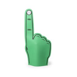 Mano gigante verde de animación número Uno con dibudo de la mano por ambas caras · KoalaRojo, Artículo promocional y personalizado