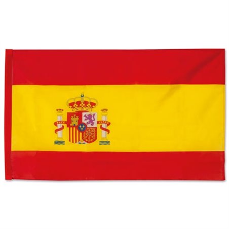 Bandera España con escudo nacional español 100x70cm