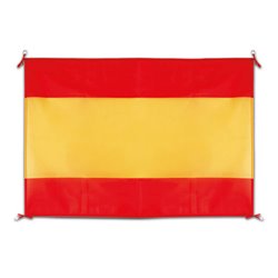 Bandera de España para  Fiestas populares. Babdera España para balcones y vallas de 100x70cm · Merchandising promocional de España · Koala Rojo