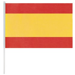 Banderín España 30x20cm grande con los colores nacionales  · Merchandising promocional de Banderas y banderines · Koala Rojo