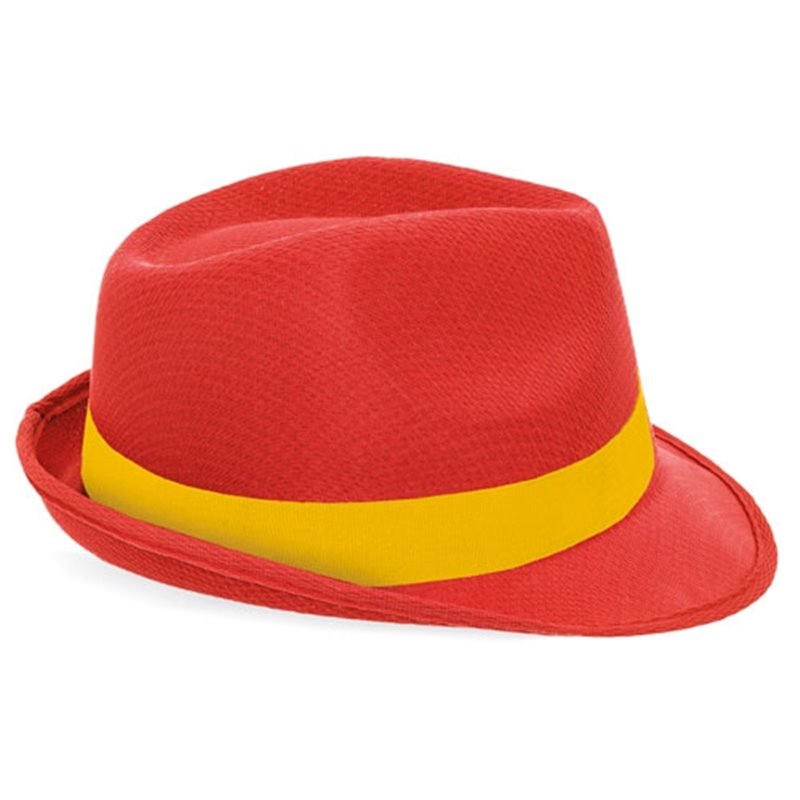 Sombrero España en rojo con cinta amarilla · Koala Rojo, Merchandising promocional y personalizado