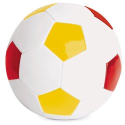 Balón de reglamento de fútbol España de tamaño reglamentario 68cm en blanco rojo y amarillo · Merchandising promocional de España · Koala Rojo