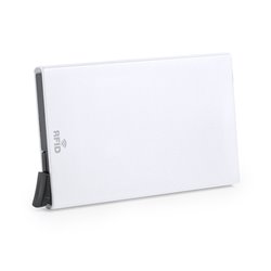 Tarjetero blanco RFID de 5 tarjetas y sistema deslizante para extraer tarjetas · KoalaRojo, Artículo promocional y personalizado