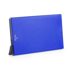 Tarjetero azul RFID de 5 tarjetas y sistema deslizante para extraer tarjetas · KoalaRojo, Artículo promocional y personalizado