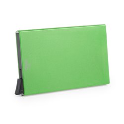 Tarjetero verde RFID de 5 tarjetas y sistema deslizante para extraer tarjetas · KoalaRojo, Artículo promocional y personalizado