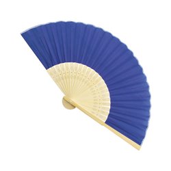 Abanico bambú con tela azul de 23 varillas troqueladas · KoalaRojo, Artículo promocional y personalizado