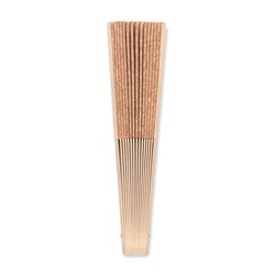 Abanico de corcho elegante y original de 16 varillas en madera con revestimiento de tela de corcho · KoalaRojo, Artículo promocional y personalizado