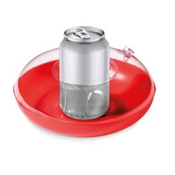 Porta lata hinchable rojo para piscina en varios colores · KoalaRojo, Artículo promocional y personalizado