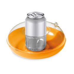 Porta lata hinchable naranja para piscina en varios colores · KoalaRojo, Artículo promocional y personalizado