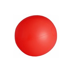 Pelota hinchable de playa roja de 28 cm toda de un mismo color. Balones hinchables promocionales · KoalaRojo, Artículo promocional y personalizado