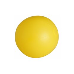 Pelota hinchable de playa amarilla de 28 cm toda de un mismo color. Balones hinchables promocionales · KoalaRojo, Artículo promocional y personalizado