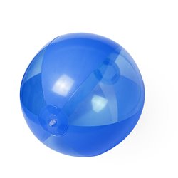 Balón hinchable playa azul de 28 cm con paneles transparentes y opacos · KoalaRojo, Artículo promocional y personalizado
