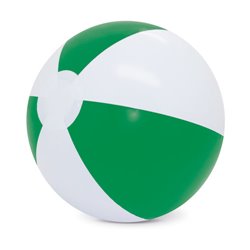 Balón de playa hinchable en verde y blanco. Balones hinchables para el verano · KoalaRojo, Artículo promocional y personalizado