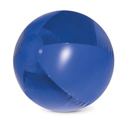 Balón hinchable de playa azul con franjas transparentes y opacas · KoalaRojo, Artículo promocional y personalizado