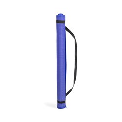Esterilla enrollable de playa azul con elásticos de cierre y asa transporte en negro · KoalaRojo, Artículo promocional y personalizado