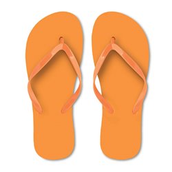 Chanclas de playa naranjas con dos tiras en PVC en varios colores · KoalaRojo, Artículo promocional y personalizado