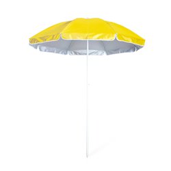 Sombrilla con protección UV en amarillo, estructura regulable y funda de transporte a juego · KoalaRojo, Artículo promocional y personalizado