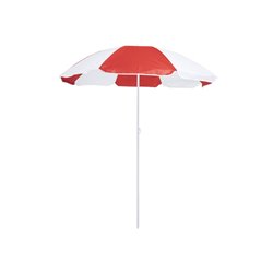 Sombrilla bicolor ajustable en altura con combinado blanco y rojo · KoalaRojo, Artículo promocional y personalizado