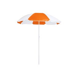 Sombrilla bicolor ajustable en altura con combinado blanco y naranja · KoalaRojo, Artículo promocional y personalizado