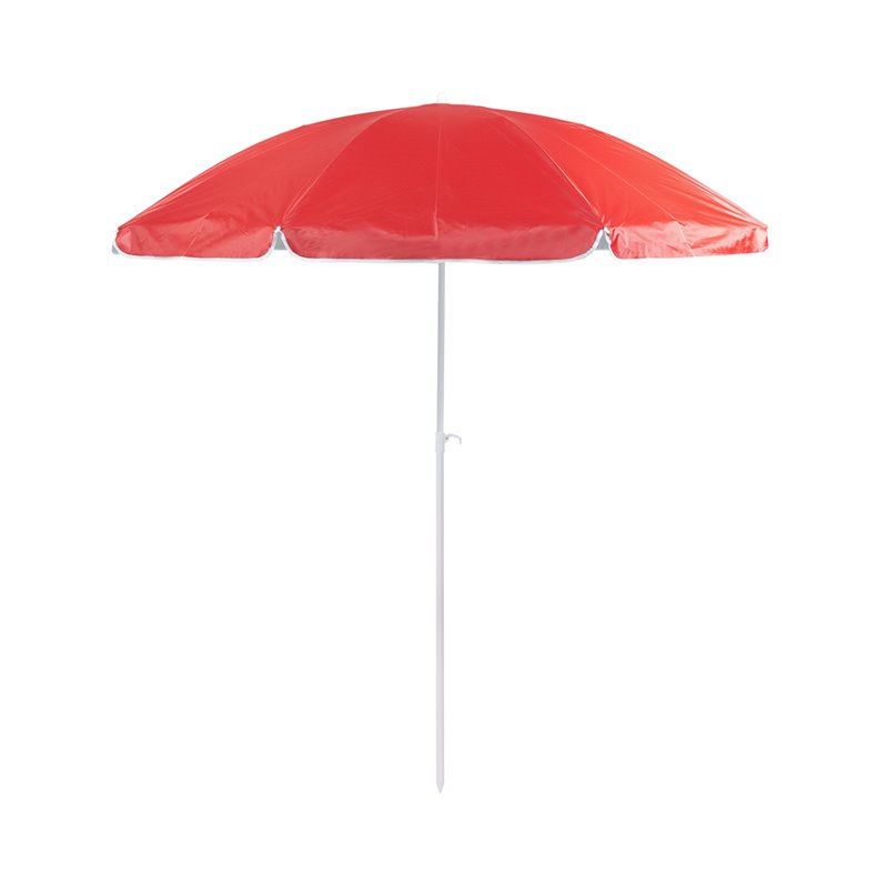 Sombrilla grande roja con protección UV de 200cm y tubo telescópico, ajustable e inclinable · Koala Rojo, Merchandising promocional y personalizado