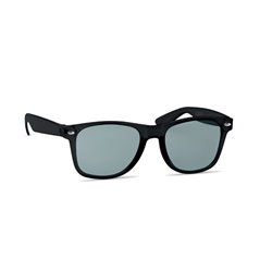 Gafas de sol plástico reciclado, con montura negra opaca en RPET y lentes con protección UV400 · KoalaRojo, Artículo promocional y personalizado