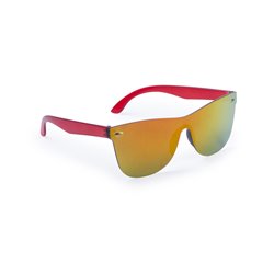 Gafas de sol rojas multicromáticas de lente sin marco originales y modernas · KoalaRojo, Artículo promocional y personalizado