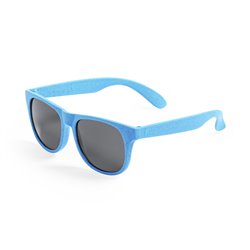 Gafas de sol en caña de trigo natural en azul suave y lentes negras. Gafas de sol Weat Straw · KoalaRojo, Artículo promocional y personalizado