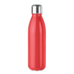 Botella cristal en rojo con tapón en acero inoxidable 650ml. Botellas promocionales · KoalaRojo, Artículo promocional y personalizado