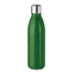 Botella cristal en verde con tapón en acero inoxidable 650ml. Botellas promocionales · KoalaRojo, Artículo promocional y personalizado