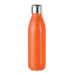 Botella cristal en naranja con tapón en acero inoxidable 650ml. Botellas promocionales · KoalaRojo, Artículo promocional y personalizado