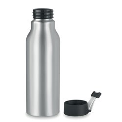 Botella de aluminio con tapa de pp en negro y correa de silicona 500ml · KoalaRojo, Artículo promocional y personalizado