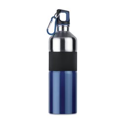 Botella inox azul con empuñadura de goma para un mejor agarre y mosquetón 750ml · KoalaRojo, Artículo promocional y personalizado