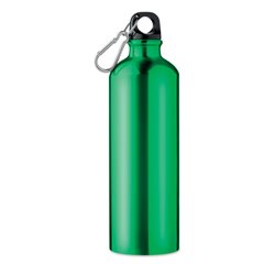 Botella de aluminio verde con mosquetón clásica de gran capacidad 750ml · Merchandising promocional de Bidones y botellas · Koala Rojo