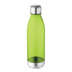 Botella tritán en verde lima transparente con tapón y base en inox 600ml · KoalaRojo, Artículo promocional y personalizado