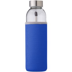 Botella cristal funda neopreno azul y tapon metal con asa 500ml · KoalaRojo, Artículo promocional y personalizado