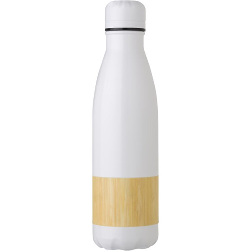 Original botella inox blanco con banda en bambú de capacidad 700ml · Koala Rojo, Merchandising promocional y personalizado