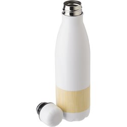 Original botella inox blanco con banda en bambú de capacidad 700ml · KoalaRojo, Artículo promocional y personalizado