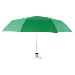 Paraguas plegable verde con eje y mango cromado · KoalaRojo, Artículo promocional y personalizado