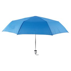 Paraguas plegable azul con eje y mango cromado · KoalaRojo, Artículo promocional y personalizado