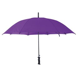 Paraguas automático lila o morado con estructura en negro y mango recto · KoalaRojo, Artículo promocional y personalizado