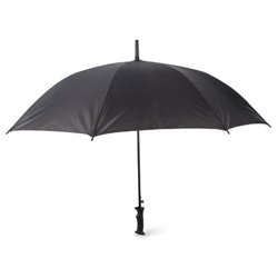 Paraguas automático negro con estructura en negro y mango recto · KoalaRojo, Artículo promocional y personalizado