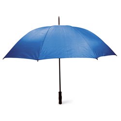 Paraguas antiviento o antiventisca azul claro con estructura en negro y mango recto · KoalaRojo, Artículo promocional y personalizado